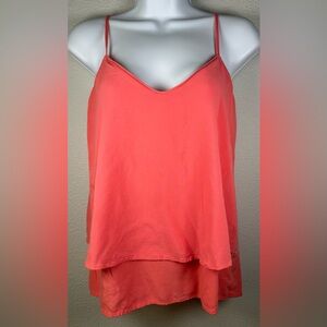 Warehouse Women’s Coral Double Layer Camisole Size US 4